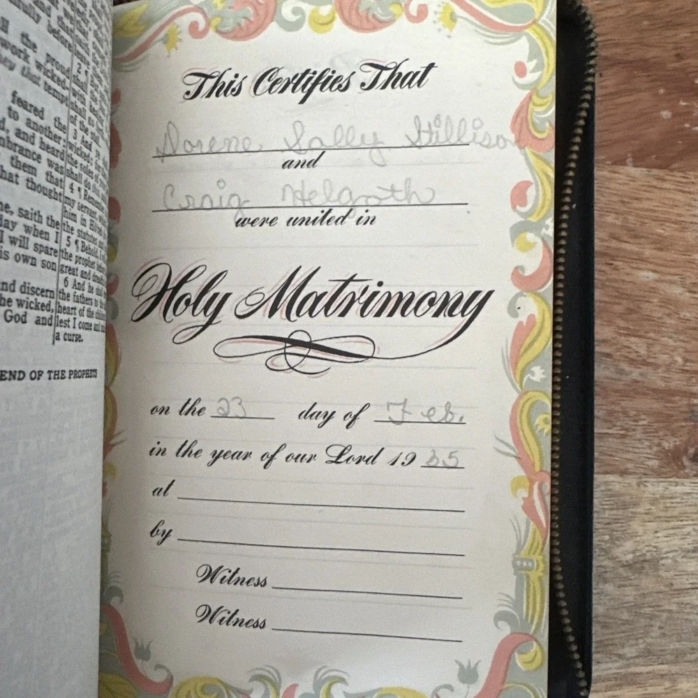 Vintage Holy Bible Illustrated KJV  Zipper World Publishing Ephemera 1930s